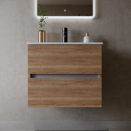 Тумба под раковину Sancos  Urban UR80EG дуб галифакс натуральный
